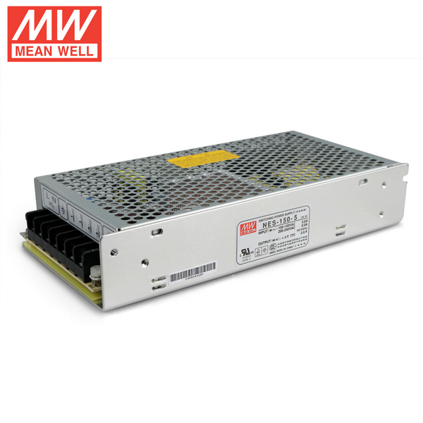 Mean Well NES-150-5 DC5V 150Watt 30A UL Certification AC110-240 Volt Switching Power Supply For LED Strip Lights Lighting Mean Well NES-150-5 DC5V 150Watt 30A UL Certification AC110-240 Volt Switching Power Supply For LED Strip Lights Lighting